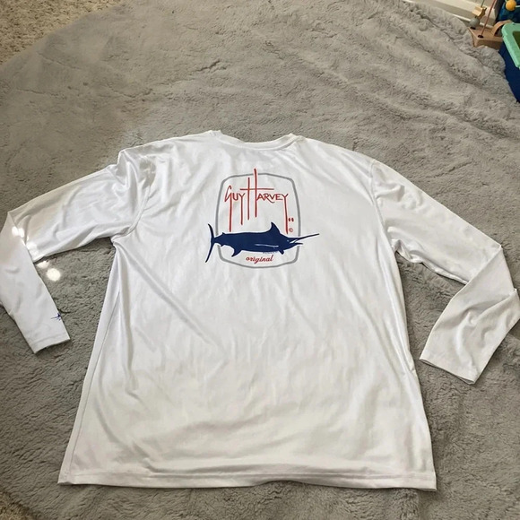 Guy Harvey performance white long sleeve tee size medium - Picture 6 of 8